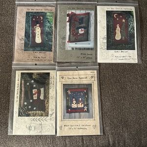 Lot of 5 Christmas patterns